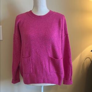 Vince Camuto Pink Crew Neck Sweater Soft and Relaxed